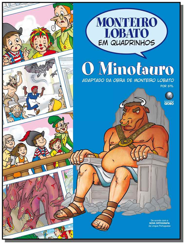 Capa do livro Monteiro Lobato em Quadrinhos - O Minotauro, de Monteiro Lobato