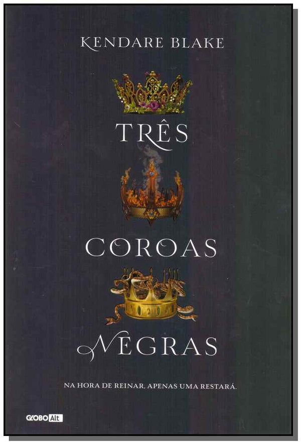 Capa do livro Três Coroas Negras, de Kendare Blake
