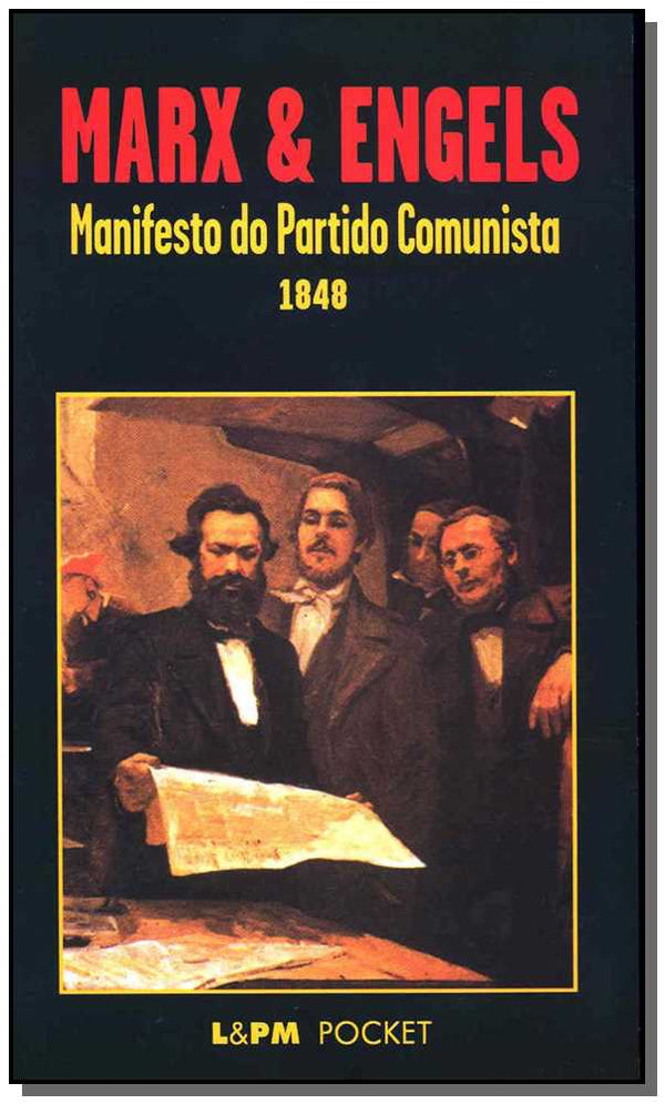 Capa do livro Manifesto do Partido Comunista, de Karl Marx, Friedrich Engels