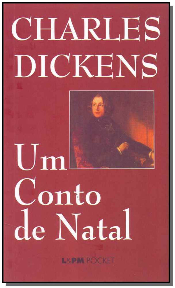 Capa do livro Um Conto de Natal - Pocket, de Charles Dickens