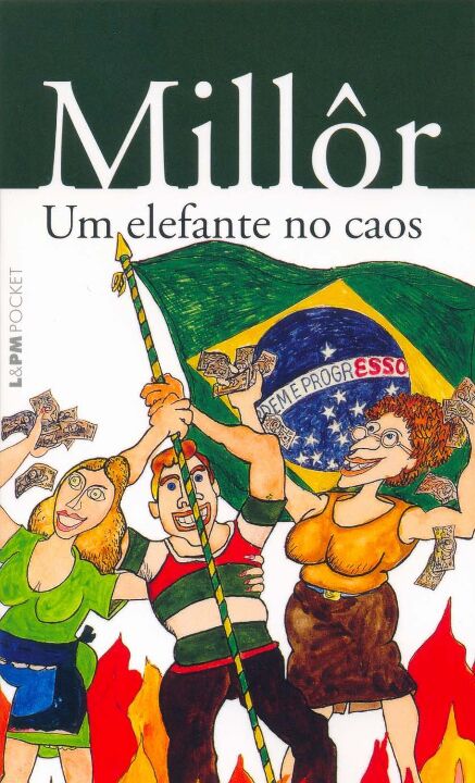 Capa do livro Um Elefante no Caos, de Millor Fernandes
