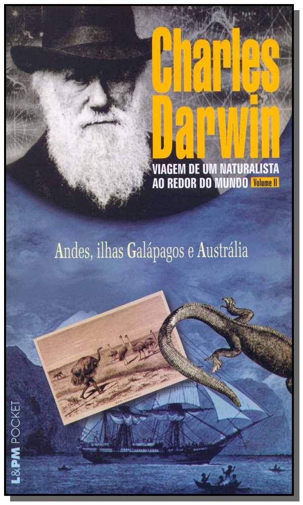 Capa do livro Viagem de um Naturalista ao Redor do Mundo – Vol. 1, de Charles Darwin