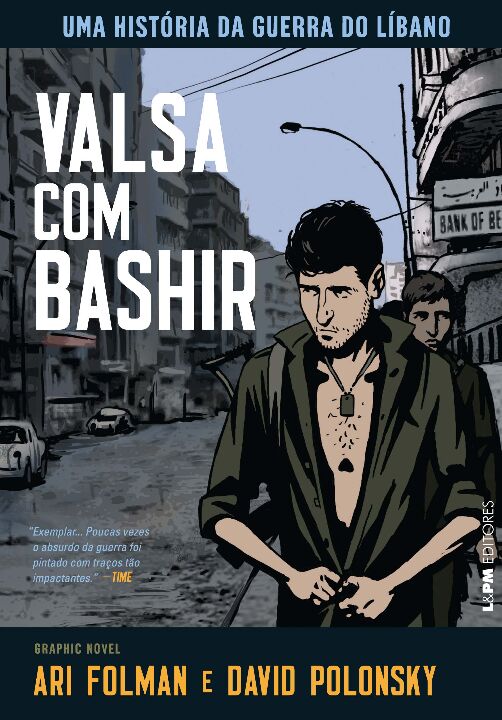 Capa do livro Valsa com Bashir, de Ari Folman, David Polonsky