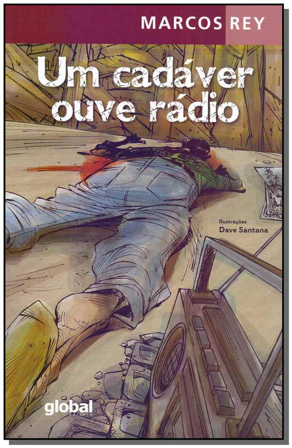 Capa do livro Um Cadáver Ouve Radio, de Marcos Rey