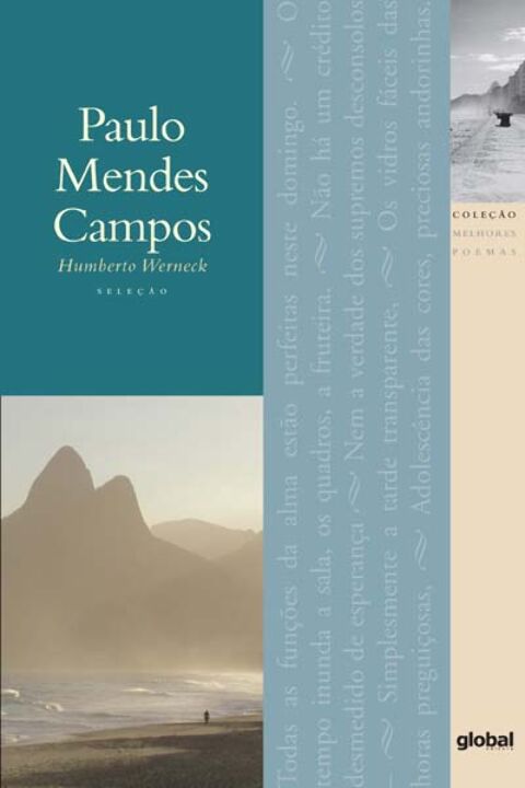 Capa do livro Melhores Poemas de Paulo Mendes Campos, os, de Guilhermino Cesar