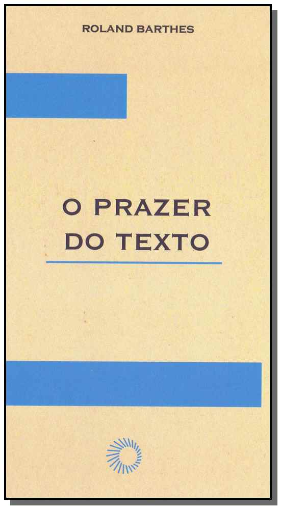 Capa do livro O Prazer do Texto, de Roland Barthes