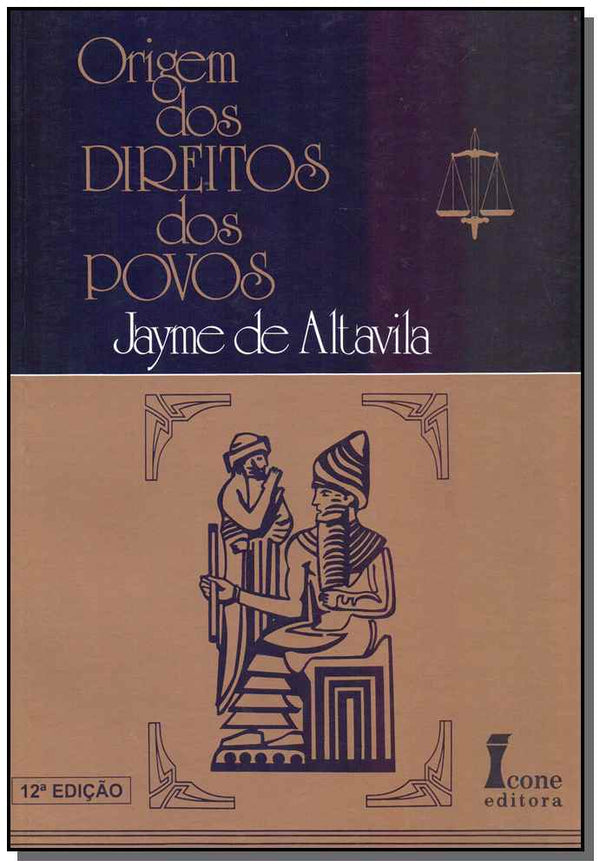 Capa do livro Origem dos Direitos dos Povos, de Jayme de Altavila