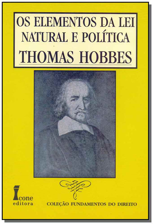 Capa do livro Elementos da Lei Natural e Política, os, de Thomas Hobbes