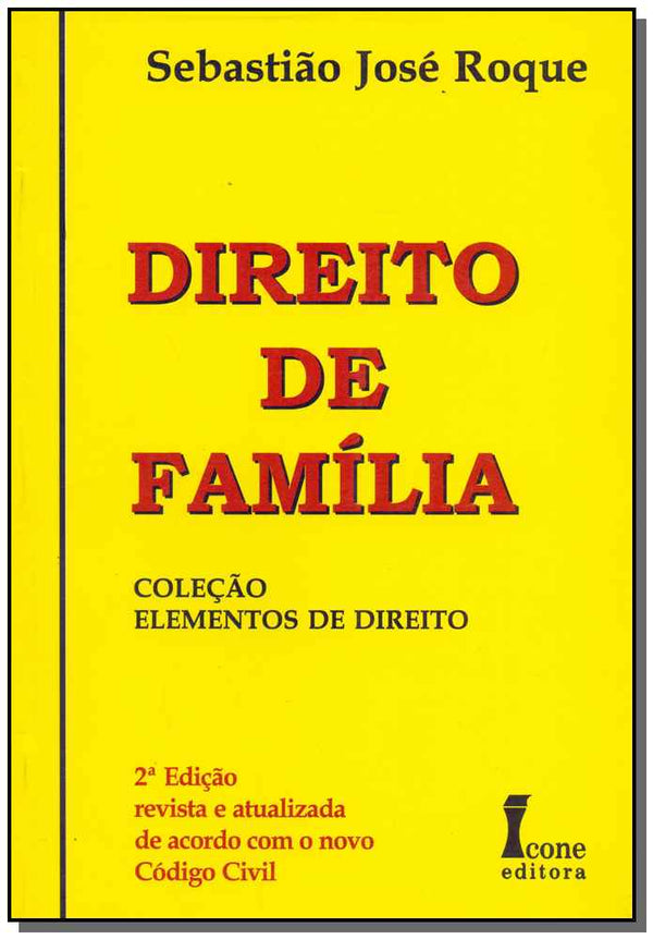 Capa do livro Direito de Família - 02ed/04, de Sebastiao Jose Roque