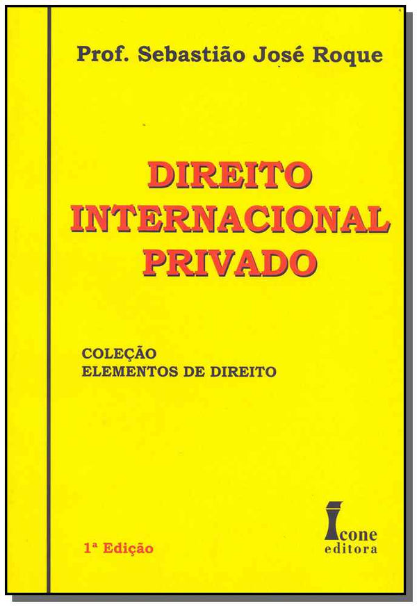 Capa do livro Direito Internacional Privado - 01ed/09, de Sebastiao Jose Roque
