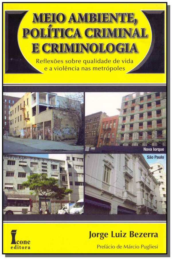 Capa do livro Meio Ambiente, Política Criminal e Criminologia, de Jorge Luiz Bezerra