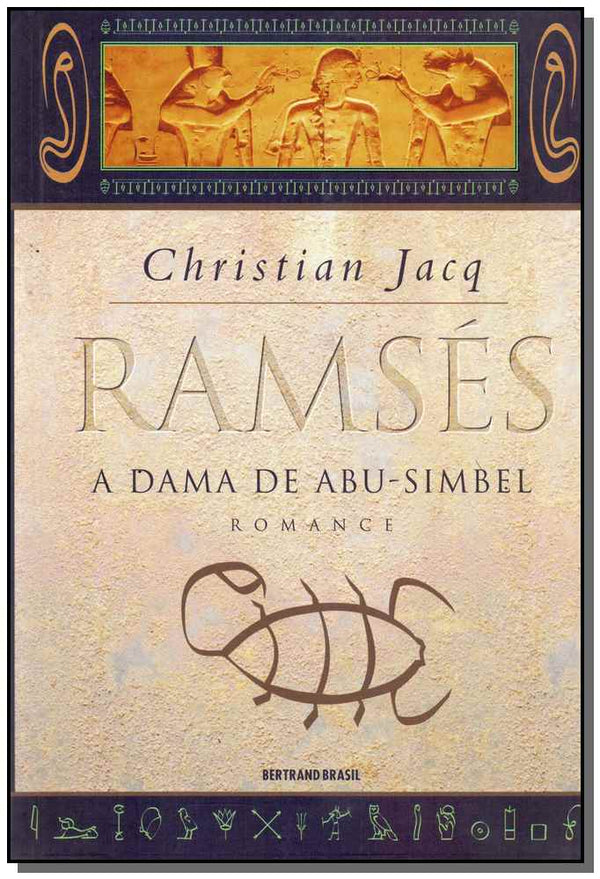 Capa do livro Ramses - A Dama de Ambu-Simbel, de Christian Jacq