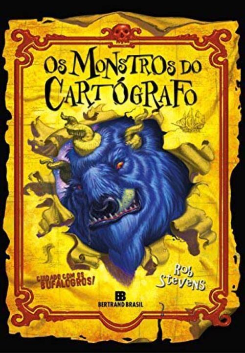 Capa do livro Os Monstros do Cartógrafo: Cuidados com os Bufalogros! (Vol. 1), de Rob Stevens