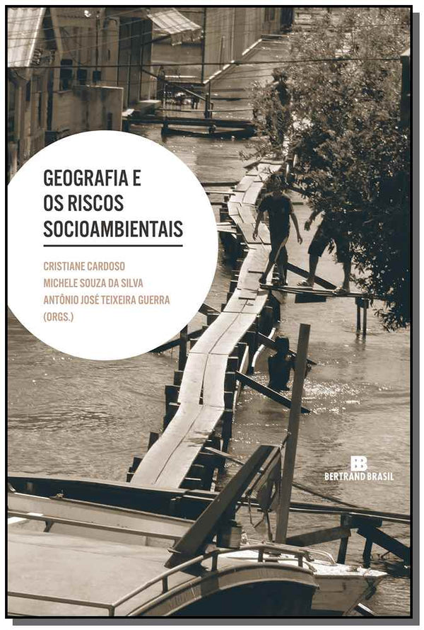Capa do livro Geografia e Riscos Socioambientais, de Cardoso; Silva; Guerra (org.)