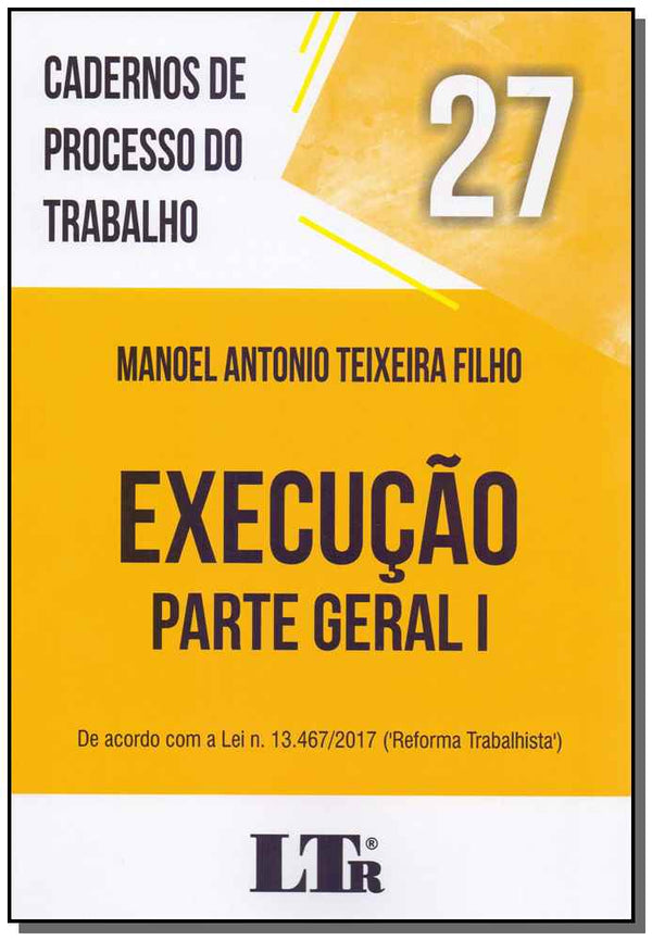 Capa do livro Cadernos de Processo do Trabalho N.27 - 01ed/19, de Manoel Antonio Teixeira Filho