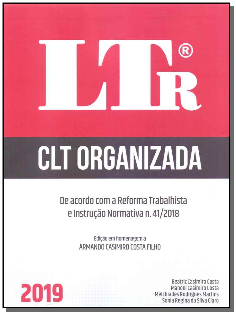 Clt Organizada - De Acordo C.R.T.I.N. N 41/2019