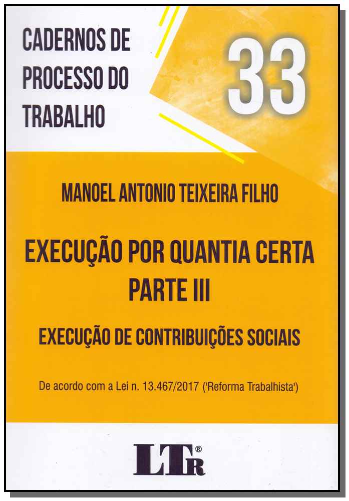 Cadernos de Processo do Trabalho Nº 33 - 01ed/20