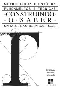 Capa do livro Construindo o Saber, de Maria Cecilia M. de Carvalho
