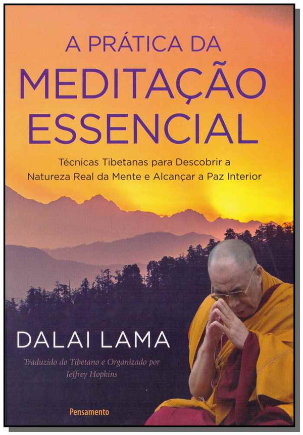 Capa do livro A Prática da Meditação Essencial, de Dalai Lama