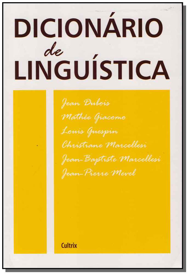 Capa do livro Dicionário de Linguística - Nova Edição, de Jean Dubois