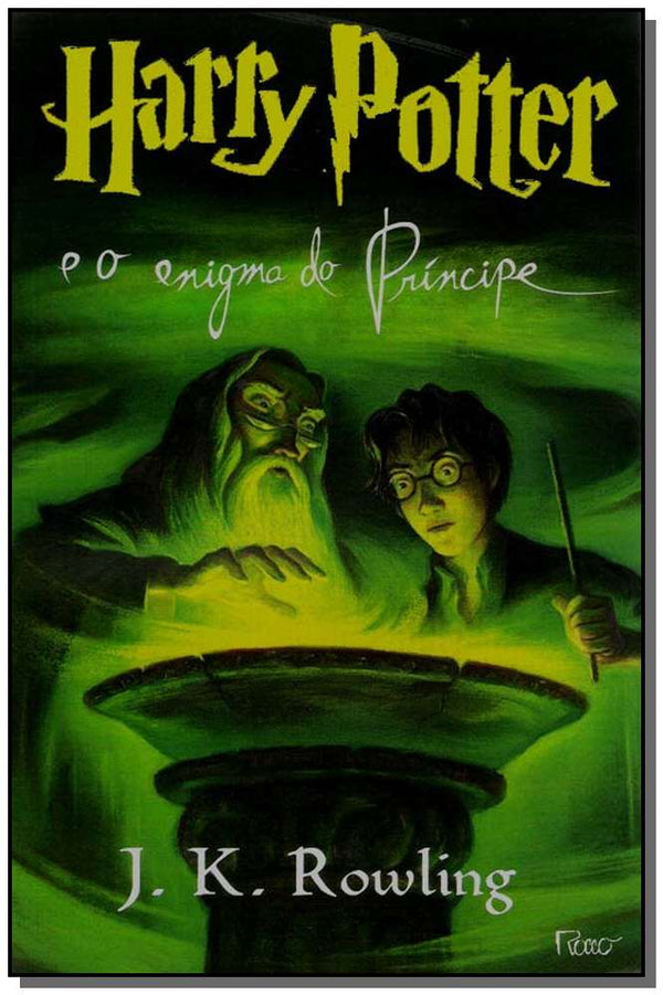 Capa do livro Harry Potter e o Enigma do Príncipe, de J. K. Rowling