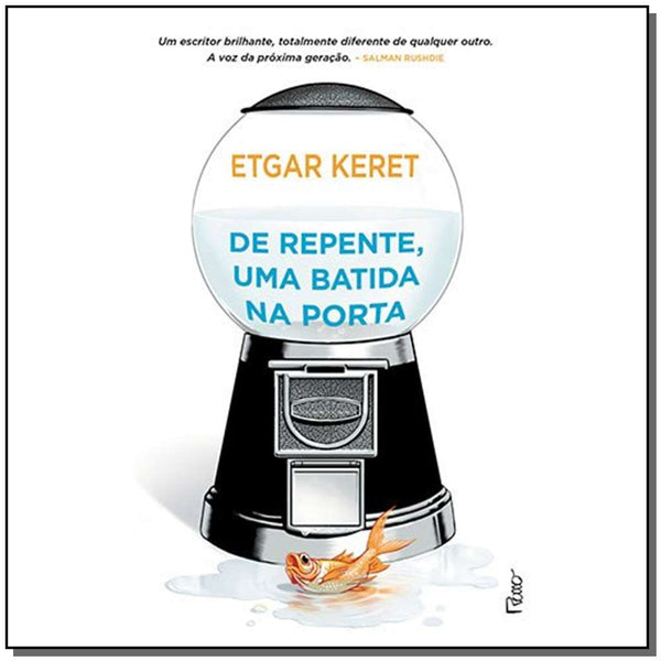 Capa do livro De Repente, uma Batida na Porta, de Etgar Keret