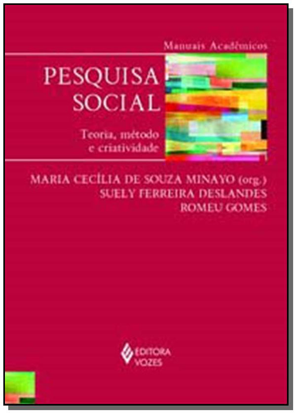 Capa do livro Pesquisa Social, de Suely Ferreira Deslandes, Romeu Gomes