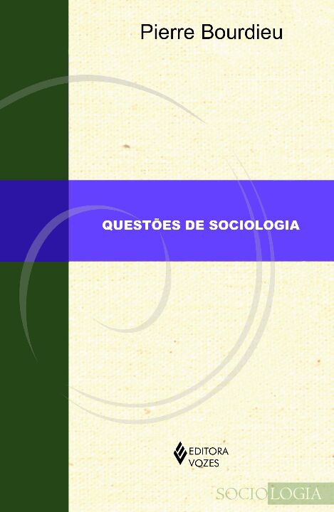 Capa do livro Questões de Sociologia, de Pierre Bourdieu