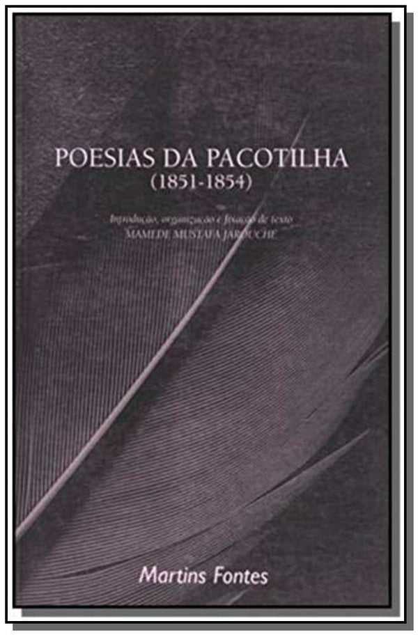 Capa do livro Poesias da Pacotilha - (1851-1854), de Mamede Mustafa Jarouche