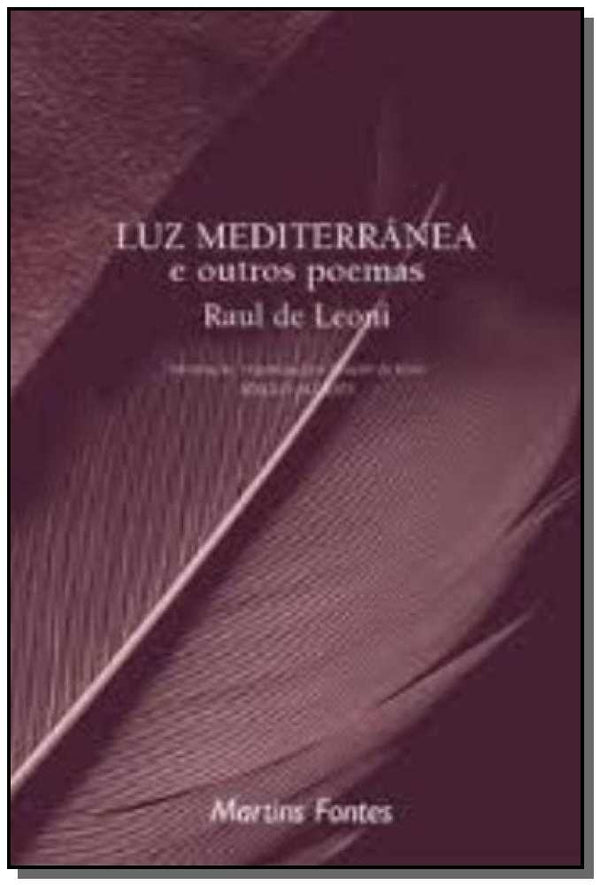 Capa do livro Luz Mediterrânea e Outros Poemas, de Raul de Leoni