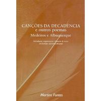 Capa do livro Canções da Decadência e Outros Poemas, de Medeiros Albuquerque