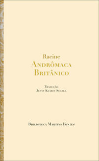 Capa do livro Andrômaca/ Britânico, de Racine
