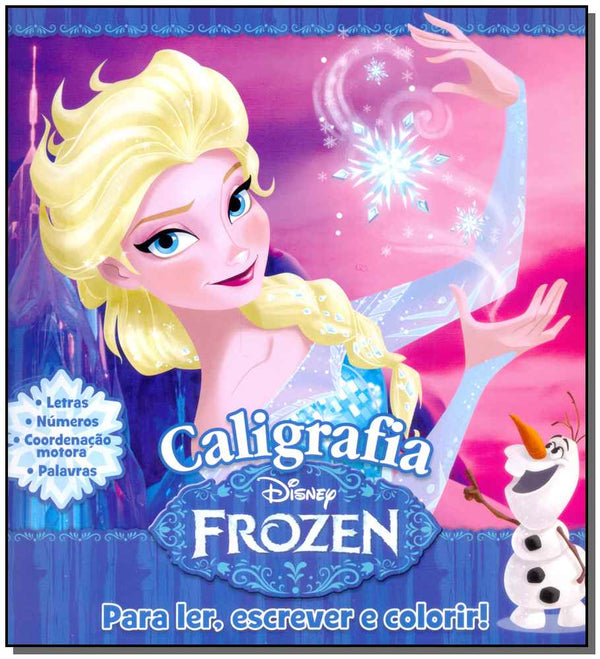 Capa do livro Disney Frozen - Caligrafia, de Jefferson Ferreira