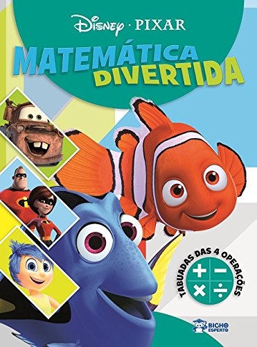 Capa do livro Disney Pixar - Matematica Divertida - Tabuada 4, de Editora Rideel