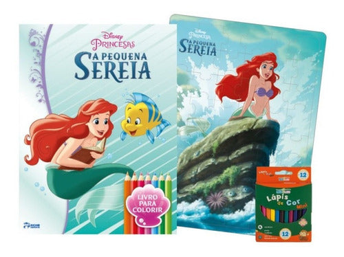 Capa do livro Kit Diversao - A Pequena Sereia, de Editora Bicho Esperto