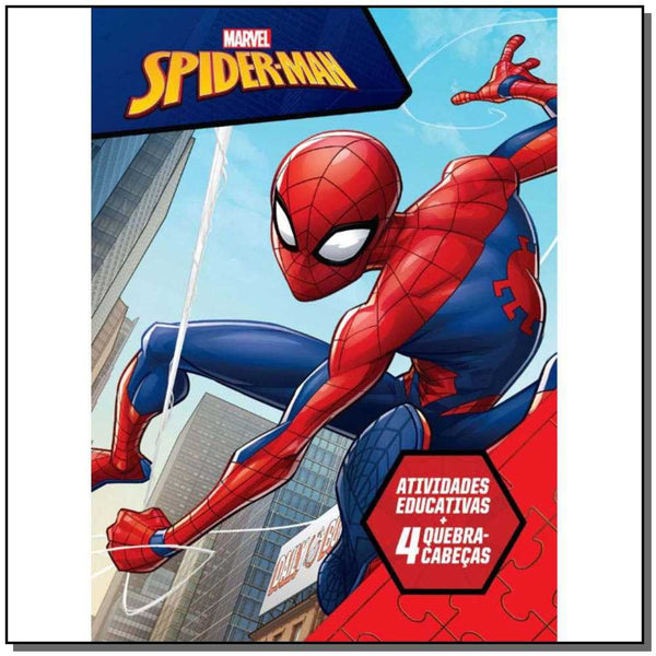 Capa do livro Marvel Aprender Brincando - Spiderman, de Editora Rideel