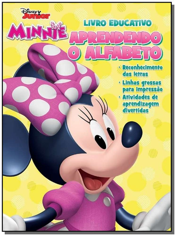 Capa do livro Aprendendo o Alfabeto - Minnie, de Disney