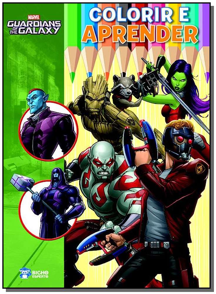 Marvel Colorir e Aprender - Guardioes da Galaxia
