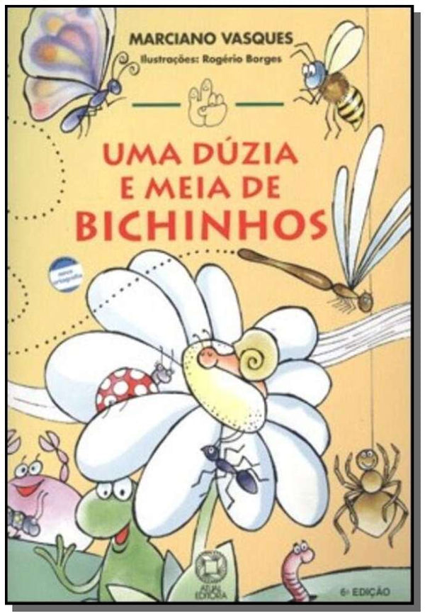 Capa do livro Dúzia e Meia de Bichinhos, uma, de Marciano Vasques