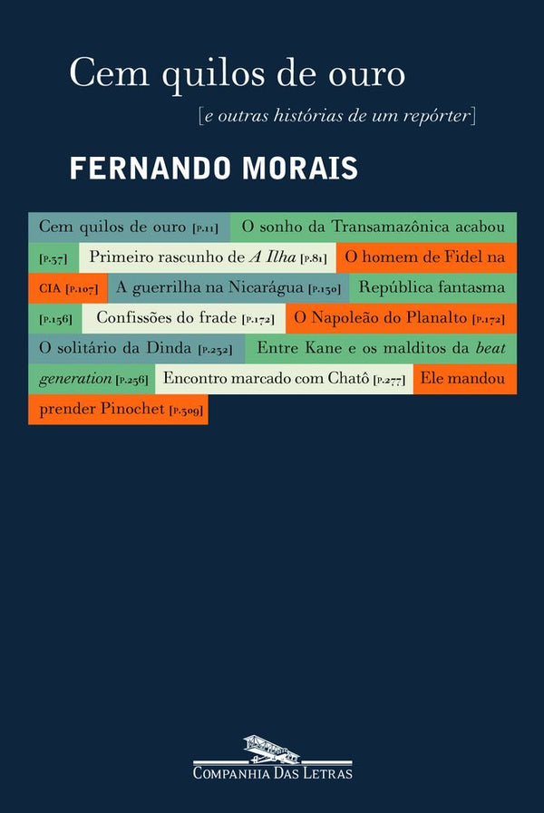 Capa do livro Cem Quilos de Ouro, de Fernando Morais