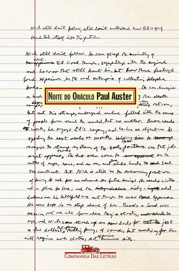 Capa do livro Noite do Oráculo, de Paul Auster