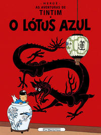 Capa do livro O Lótus Azul, de Herge