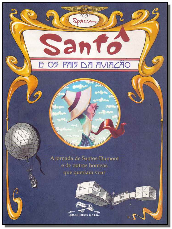 Capa do livro Santo e os Pais da Aviacao, de Spacca