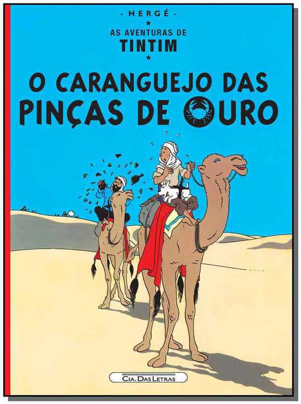 Capa do livro O Caranguejo das Pinças de Ouro, de Herge