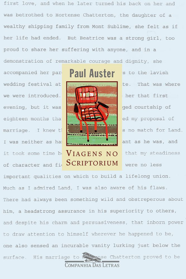 Capa do livro Viagens no Scriptorium, de Paul Auster
