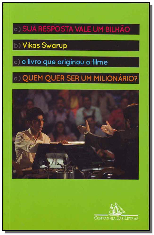Capa do livro Sua Resposta Vale um Bilhão, de Vikas Swarup