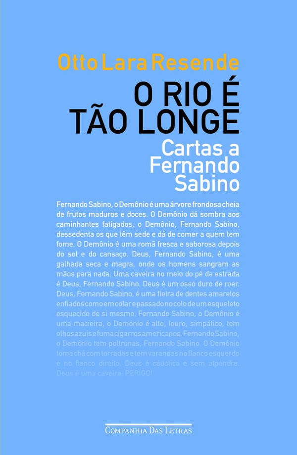 Capa do livro O Rio É Tão Longe, de Otto Lara Resende