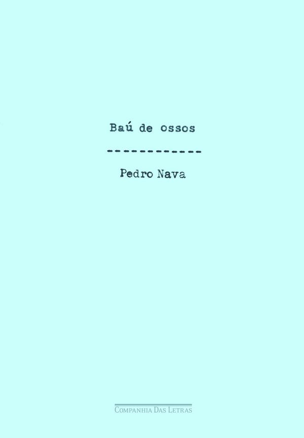 Capa do livro Baú de Ossos, de Pedro Nava