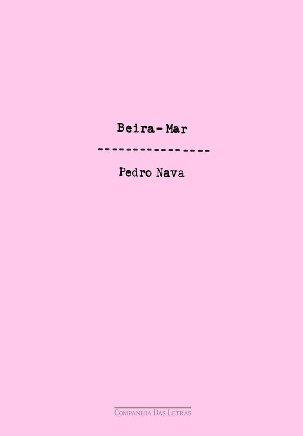 Capa do livro Beira-Mar, de Pedro Nava