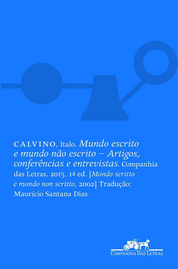Capa do livro Mundo Escrito e Mundo Não Escrito, de Italo Calvino